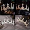 Европейские и американские свадебные короны Барочная женская тиара Аксессуары для волос Свадебный головной убор Головной убор на день рождения для девочки и принцессы
