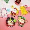 50Pcs Cute Cartoon Christmas Lollipop Decorative Cardboard Holiday Party Christmas Atmosphere Candy Packaging DIY Decoration
