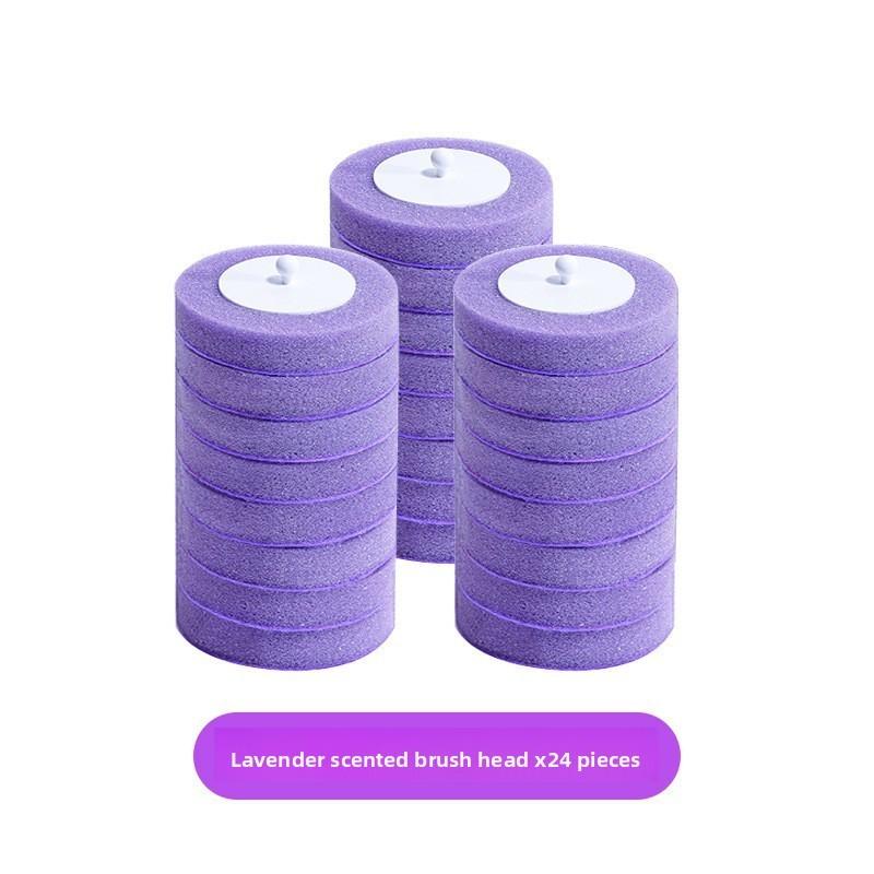 Одноразовые губки бытовые сменные головки для туалетной щетки с ароматом набор
