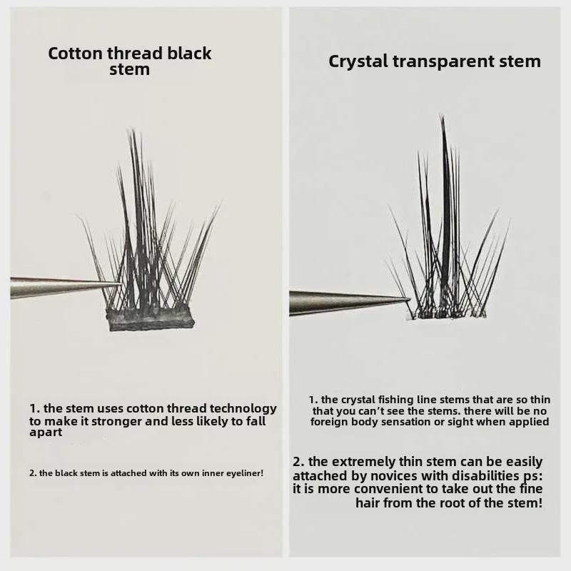 Накладные ресницы Mengji Shangpin K8 Crystal Clear Segment - Натуральные, густые, в мультяшном стиле