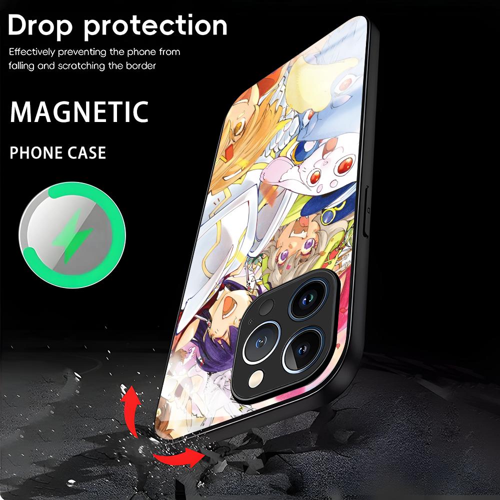 Shangri-La Frontier Phone Case For iPhone17 16 15 14 13 12 11 X XR XS 8 Plus Mini Pro Max Glass Magnetic Case