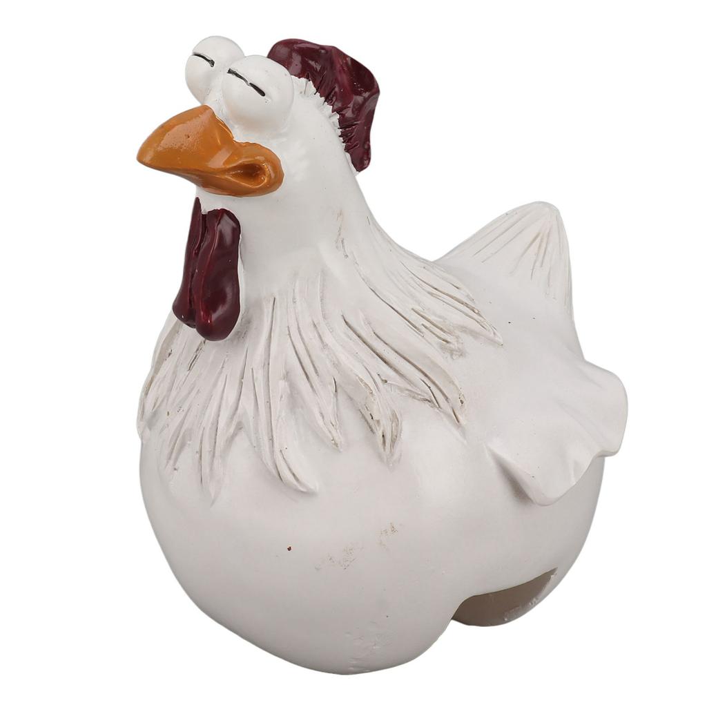 Забавная фигурка цыпленка, украшение из синтетической смолы, цветная изысканная смоляная фигурка цыпленка, украшение для