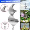 3D спиральная садовая ветряная мельница, ветряные вертушки из нержавеющей стали, подвесной колокольчик, двор, садовый декор для патио