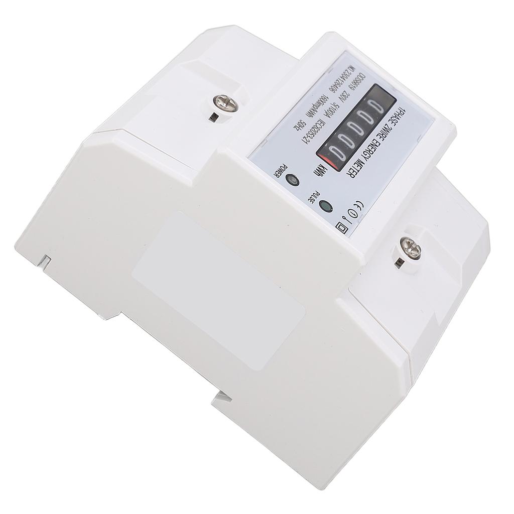 Однофазный счетчик электроэнергии, бытовой мультиметр, монтируемый на DIN-рейку, счетчик электроэнергии, вольтметр