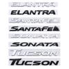 rlapg3 ABS Car Trunk Rear Badge Sticker for Hyundai ELANTRA SANTAFE TUCSON SONATA Logo Auto Decal Emblem Exterior Accessories
