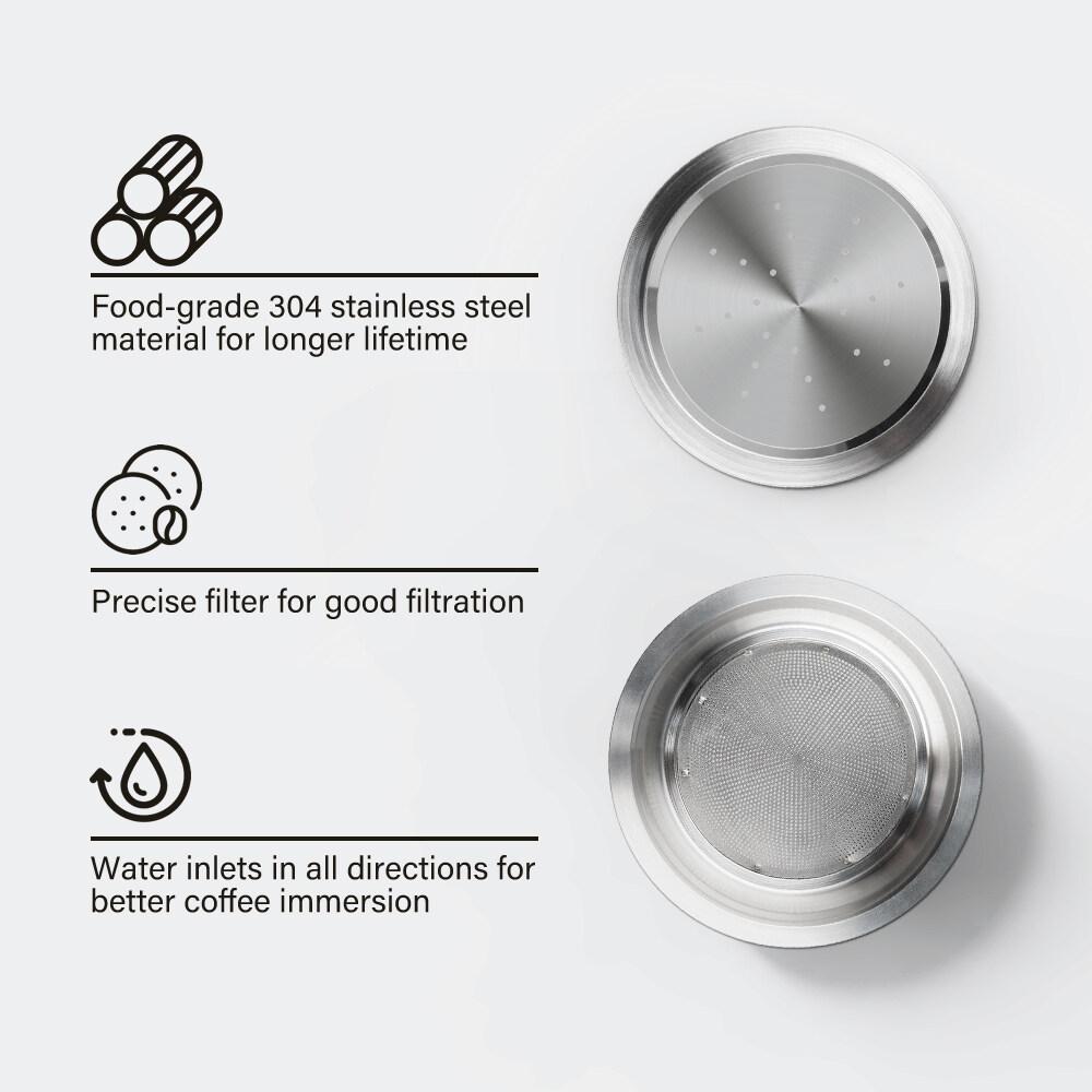 i Cafilas [HLG04] Многоразовый капсульный фильтр для кофе, многоразовые капсулы для приготовления крема из нержавеющей стали для машины Lavazza LAVAZZA A MODO MIO JOLIE ESPRIA