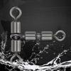 Rolling Triangle Joint Fishing Connector Fishing Swivel Solid Ring Fishing Tackle Solid Connector