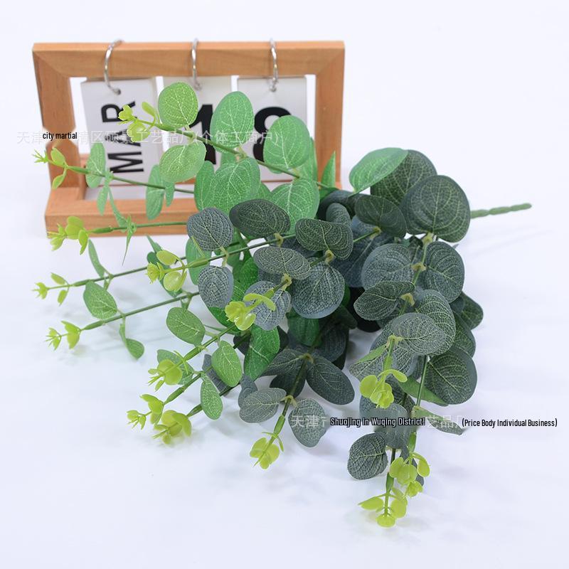 7-Stem Eucalyptus Nordic Artificial Plant Valentine's Day Decor Bonsai Arrangement
