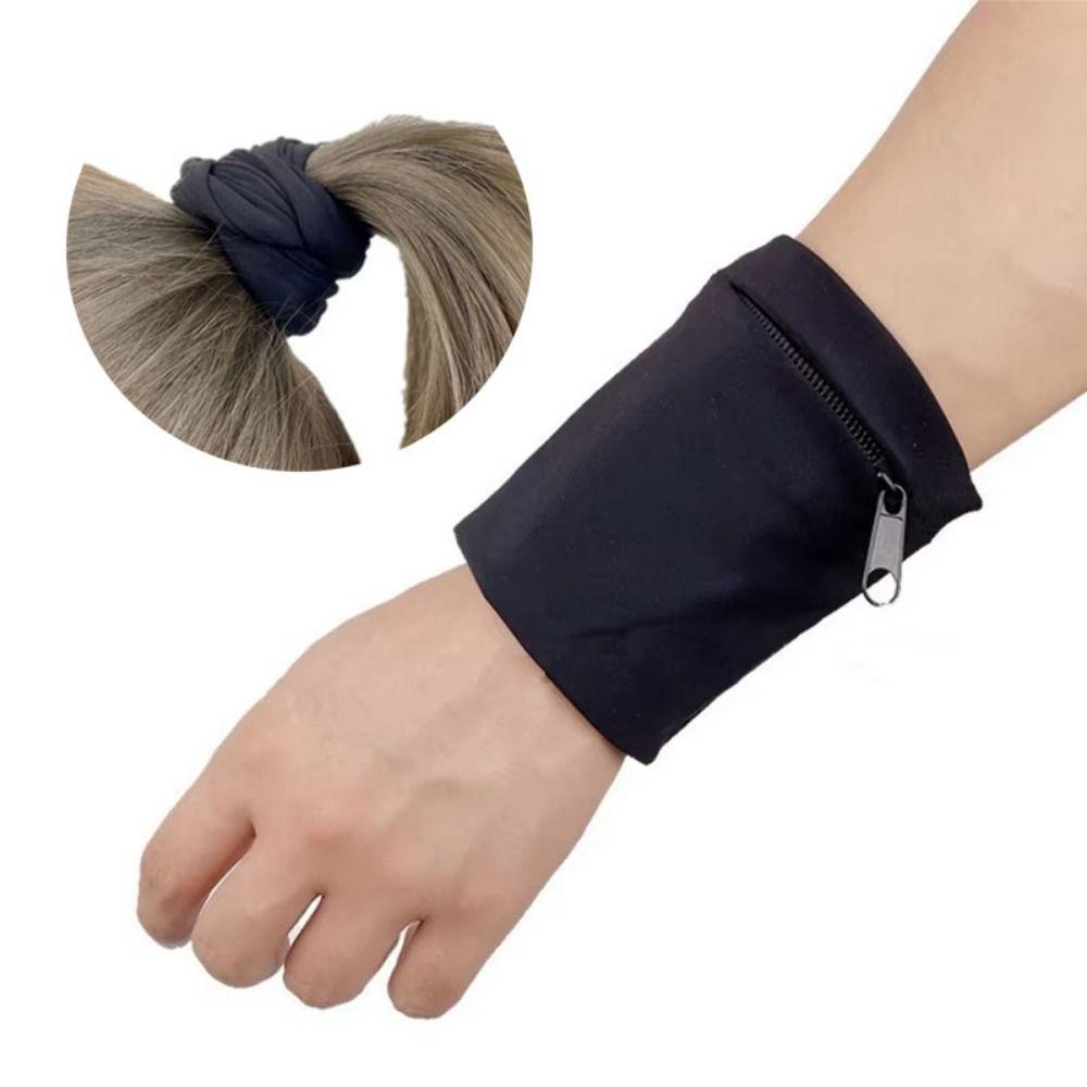 Lightweight Sports Wristlet Bag Zipper Closure Cycling Wrist Bag Zipper Wrist Wallet  Running