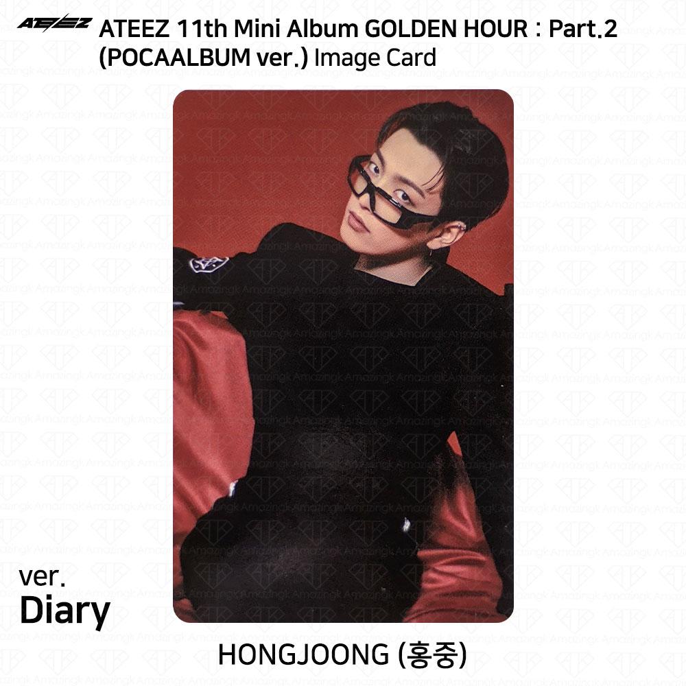 ATEEZ 11th Mini Album Golden Hour Part.2 POCAALBUM Photocard DIARY