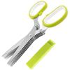 Vegetable Cutter, Five-Layer Kitchen Scissors, Multi-Function Scissors, Chopping Scissors, Baby Food Scissors, Slicing Scissors for Chopping Green Oni