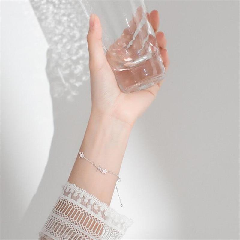 Новый темперамент мода изысканная морская звезда 925 стерлингового серебра ювелирные изделия личность вселенная звездные популярные браслеты Sb223