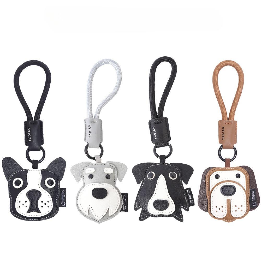 Прекрасные брелоки для ключей в виде щенков, прочный ремешок, высококачественная ПУ, мультяшные подвески в виде собак, украшения для женской сумочки
