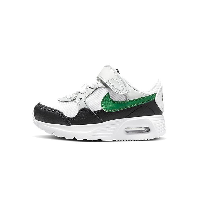 Nike Air Max SC Cushioning Abrasion Resistant Breathable Low top Toddler Shoes White Green Infant And Toddler CZ5361-112