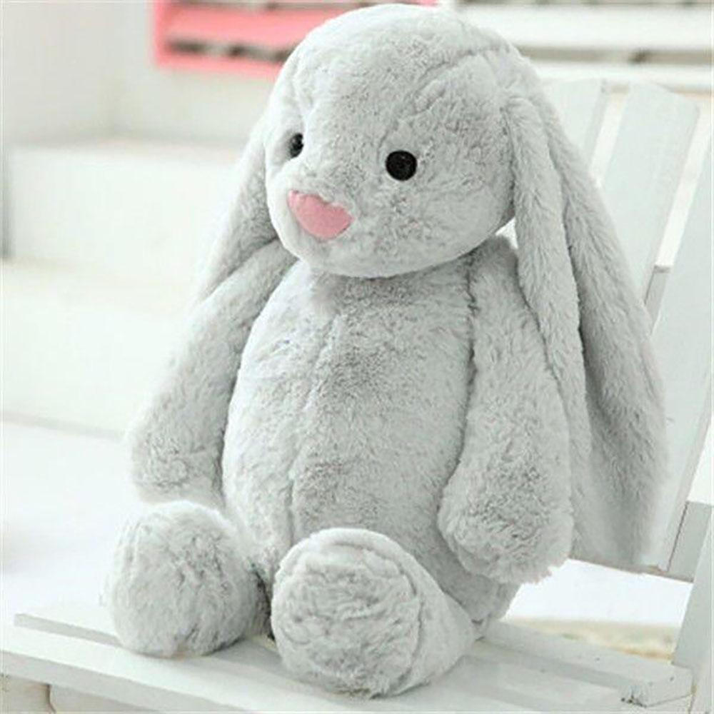 Kawaii Long Ears Bunny Plush Toy Stuffed Rabbit Baby Doll Sleep Companion Cute Hug Pillow Room Decoration Nice Children's Gift