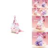 Adorable Jinnew Plush Unicorn Keychain Soft And Colorful Cartoon Charm Gift