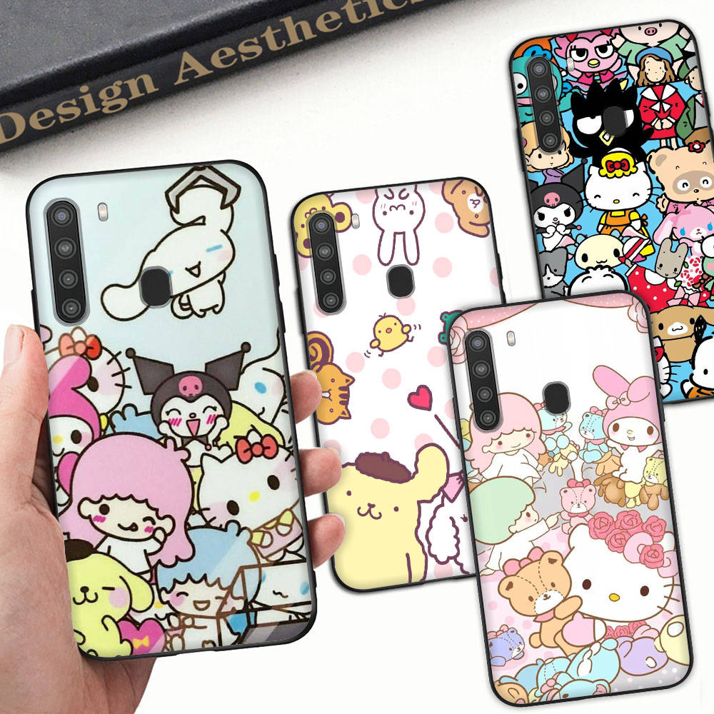 HK13 Lovely Kitty MixBlack Sofe Case for Xiaomi Poco X6 X4 M5 M6 F5 F6 C65 C55 C50 C51 C40 Pro Redmi 14C A3X 13C 12C 11T 10A 9C Note 7 6 8A Plus