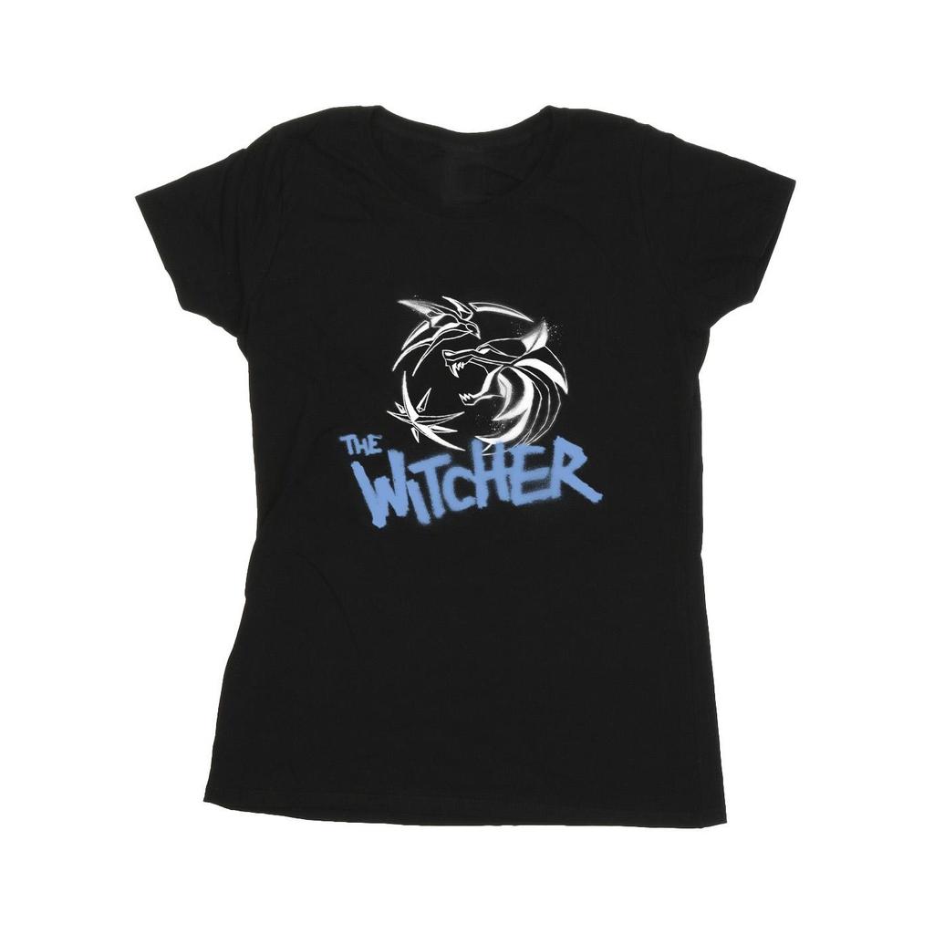 Netflix Womens/Ladies The Witcher Spray Logo Cotton T-Shirt
