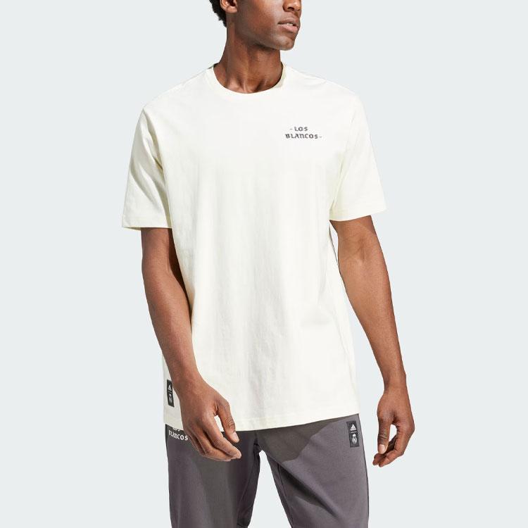 Adidas Мужская футболка Real Madrid Culture Story с буквенным принтом Off-White IU2074