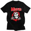 Мужские футболки на заказ в стиле Хоррор Панк Рок Misfits с черепом, футболки из чистого хлопка, футболки с коротким рукавом