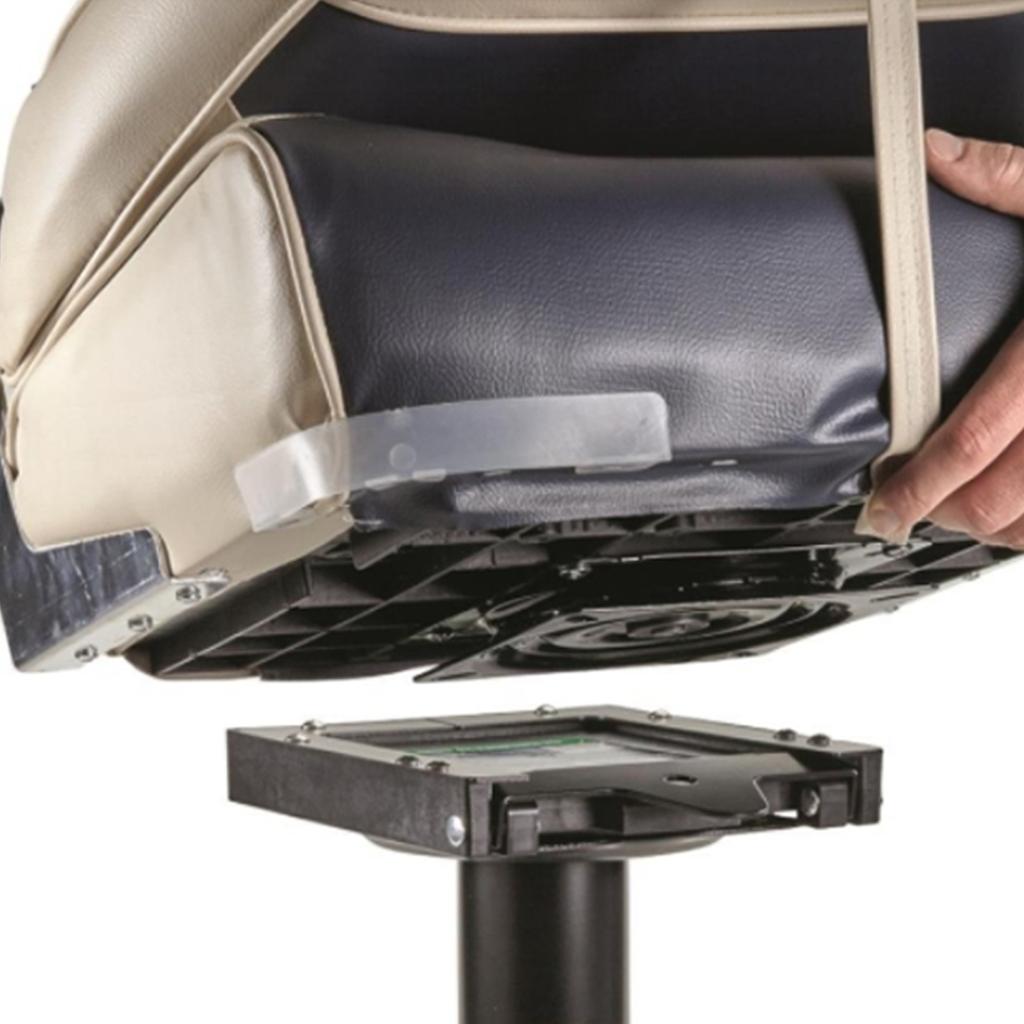 7in Seat Swivel Base Mount Plate 360 Degrees Rotating EDC Coated Stainless Steel for Marine Boat