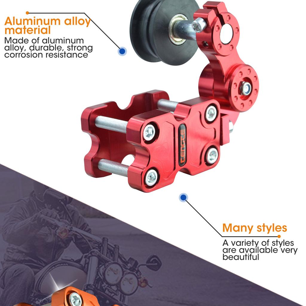 Universal Motorcycle Aluminum Chain Tensioner Brand Chain Adjuster Bolt New Adjuster Chain Tensioner Roller for Motorcycle