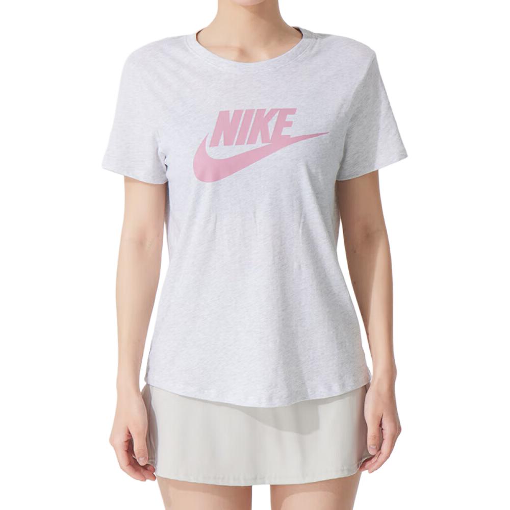 Новая женская футболка Nike Essentials SS25 серого цвета DX7907-052
