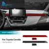 Настоящая мягкая карбоновая наклейка для Toyota Corolla E210 2019 2020 2021 2022 2023 2024 Полоска для переднего пассажира RHD LHD Аксессуары для интерьера