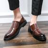 Men's Shoes Outdoor Fashion Luxury Men Loafers New Mens Slip On Shoes Leather Business Shoes Black All-match Male Walking Flats