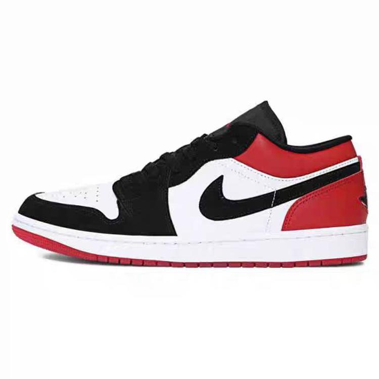 Jordan Air Jordan 1 Vintage Basketball Shoes Unisex Low top Red/Black IB8971-106(Team56-)