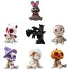 2026 7-Piece Halloween Mummy Skull Ornament Set Desktop Miniature Landscape Decoration Resin Ghost Statues