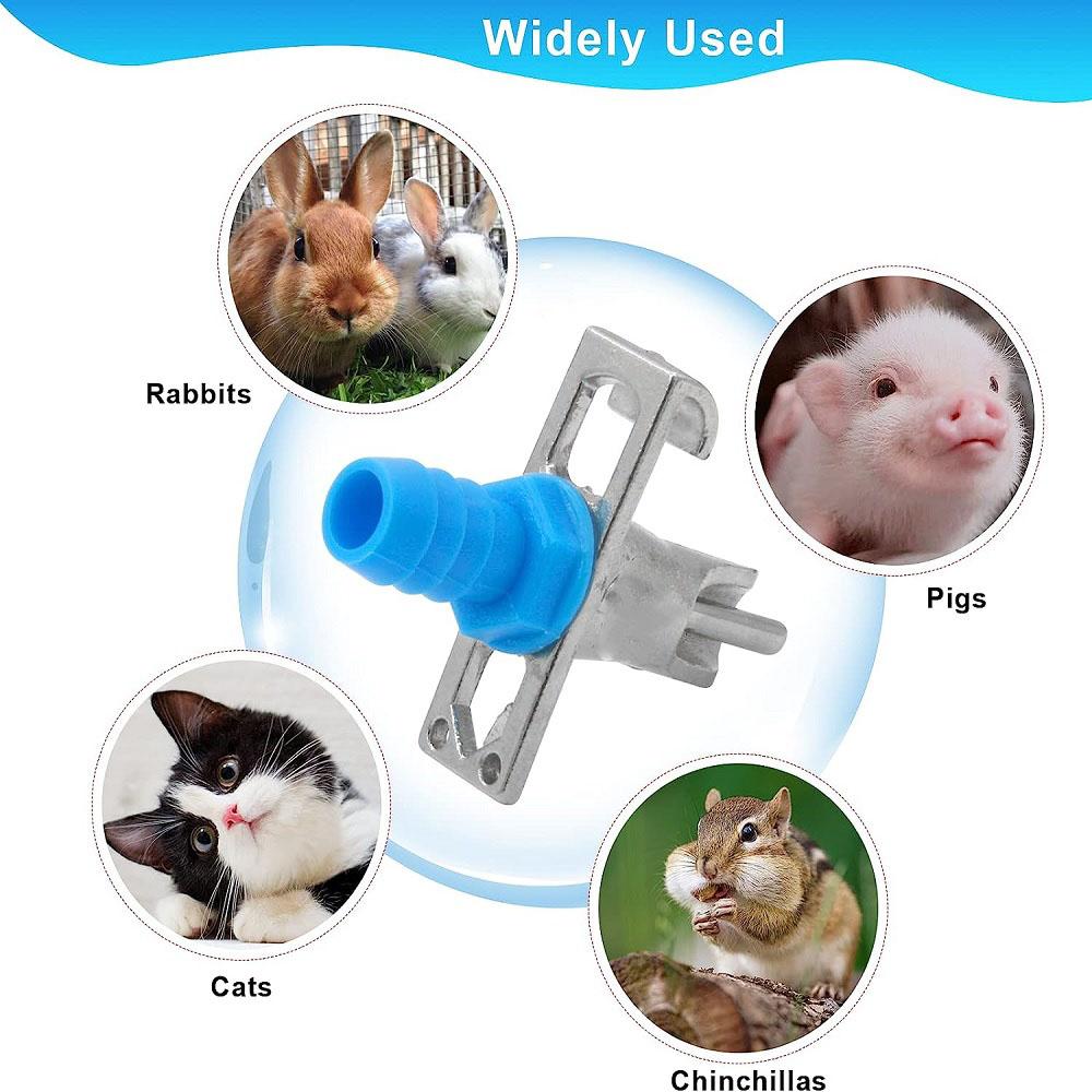 10 комплектов поилок-ниппелей для кроликов, кормушки, автоматическая поилка для морских свинок, хорьков, мышей