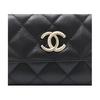 Chanel Logo Quilted Calfskin Card Holder Women Accessories Black AP4905-B22098-94305