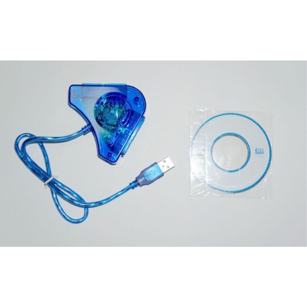 Двойной USB-адаптер, кабель-конвертер для Sony PlayStation 1/2 PS One PSX, проводной контроллер, геймпад, джойстик для ПК, ноутбука