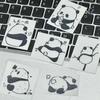 Panda Computer Decorative Stickers Cartoon Notebook Decorations Computer Metal Sticker Home&Office