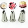 3pcs/set Rose Pastry Nozzles Cake Decorating Tools Flower Icing Piping Nozzle Cream Cupcake Tips Baking Accessories