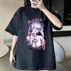 Anime Kurono Kyou T Shirt Summer Sport Jogging Short Sleeve Girls Women Cosplay T Shirt Casual Loose Sport Punk Style Y2K Top