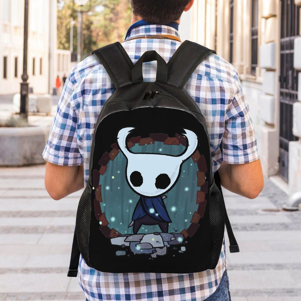Приключенческая игра Hollow Knight Классический Рюкзак Спортивный Студенческий Рабочий Daypack для Мужчин Женщин Ноутбука Компьютера Холщовые Сумки