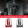 Для Ford Mustang GT 2015-2021 аксессуары из углеродного волокна салон автомобиля коробка передач панель крышка отделка рамка декоративный комплект наклейка