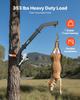 Tree Mounted Deer Hoist, 353 lbs Load Capacity, Hunting Game Hoist Winch Lift with Ratchet Strap, Heavy Duty Deer Hanger for Skinning, Cleaning,
