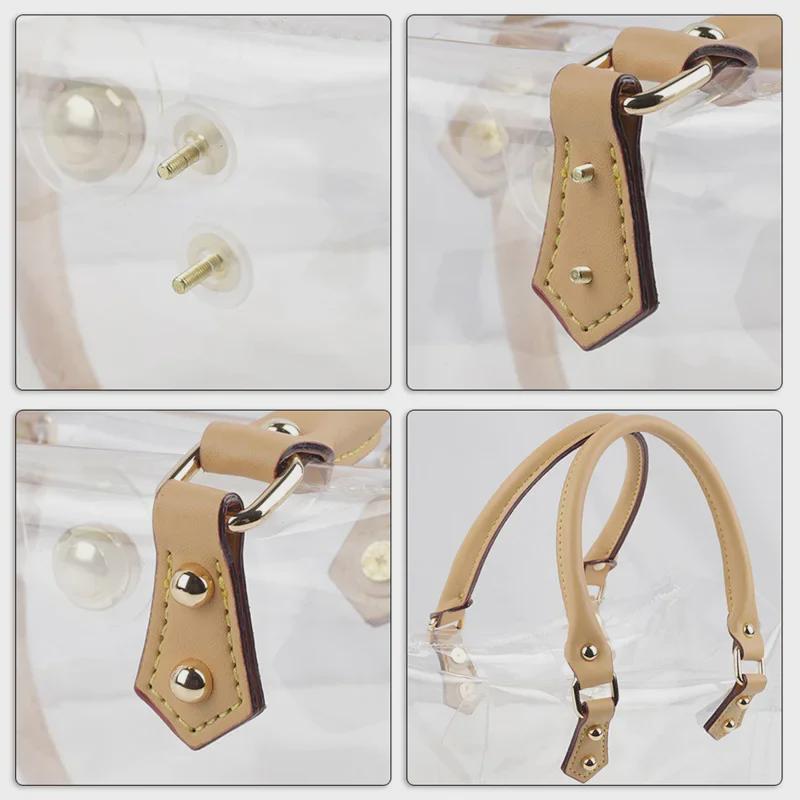 Женские прозрачные сумки через плечо в корейском стиле большой вместимости 2023 года — универсальный дизайн для матери и ребенка