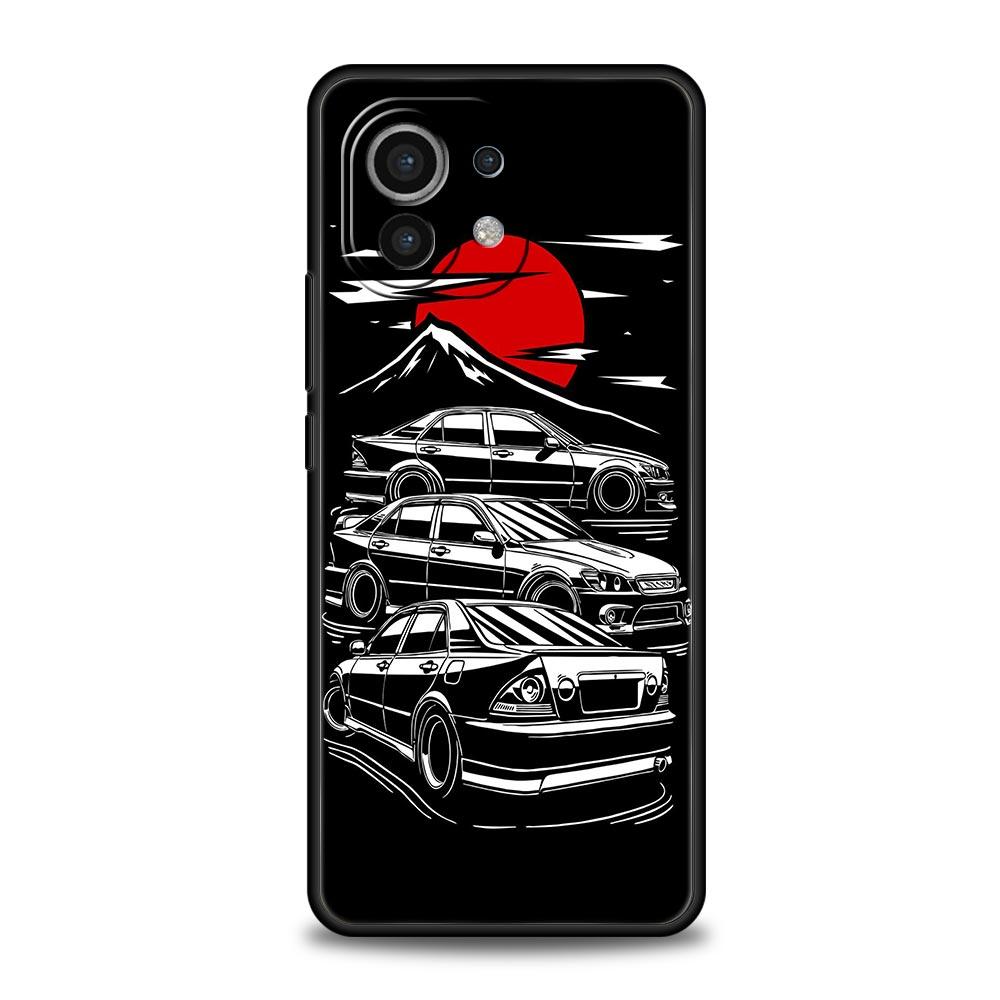 Чехол для телефона для Xiaomi 13 12 11 Lite 12T 11T 10T 9T Mi Poco M4 M3 X4 X3 Pro F4 F3 GT 5G Защитная крышка Оболочка Coque Япония JDM Спортивный автомобиль
