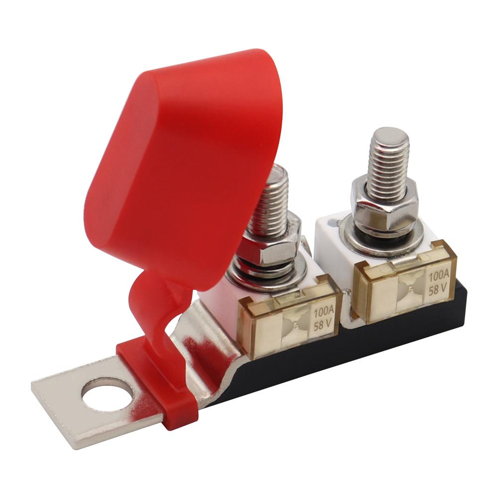 Double Studs Max Voltage 58V with 2pcs 100A Fuse Terminal Fuse Block Kit