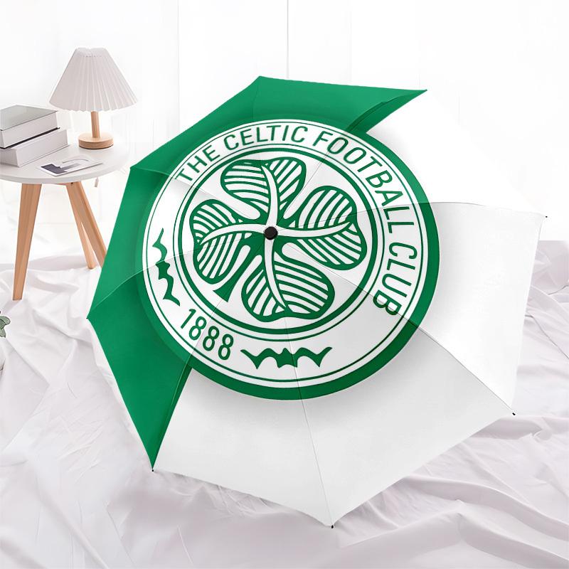 Celtic Football Club, 1888 Automatic Opening and Closing, 8 rib Structure Portable Umbrella, Suitable for Men and Women in All Seasons Perf