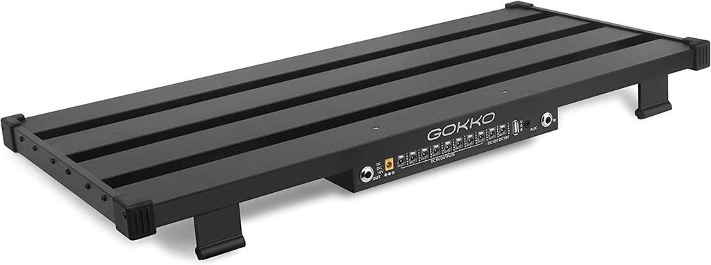 GOKKO Guitar Effector Board Pedal Board with Power Supply Detachable Durable and Durable Aluminum Alloy Ultra Light with Storage Bag (XL-650x300x65MM)