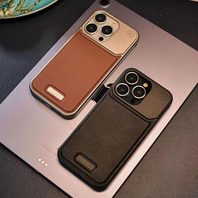 Роскошный алюминиевый металлический кожаный чехол для iPhone 16 15 14 13 Pro Max Magsafe магнитный безрамный ароматерапевтический чехол для телефона