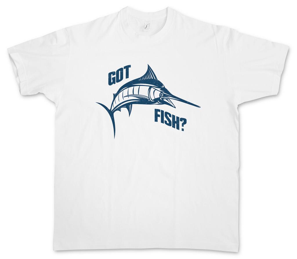 GOT FISH Fishing Fisher Rod Pole Bone Hunting River Sea and Line T-Shirt