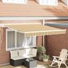 VidaXL Retractable Awning Striped Multicoloured 350x250 Cm 3330303