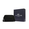 COACH Graham Smooth Cow Leather Messenger Bag, Shoulder Bag, Crossbody Bag Medium Men's Black C4148-QBBK