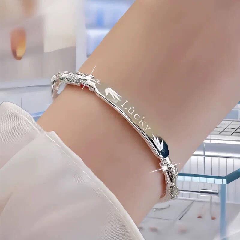 Цветущий Браслет-буква B: СЧАСТЛИВЫЙ Браслет на удачу, универсальный, высокого класса, для женщин